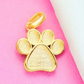 Angel Paw pendant bezel in 14K Yellow Gold