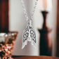 Guardian Angel Wings Diamond Necklace or Pendant in 14K Gold & Sterling Silver