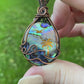 Paradise Shore: Abalone & Antiqued Copper Ocean-Themed Memorial Necklace