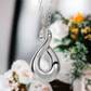 Infinite Drop Infinity Inspired Ash Necklace in Sterling Silver